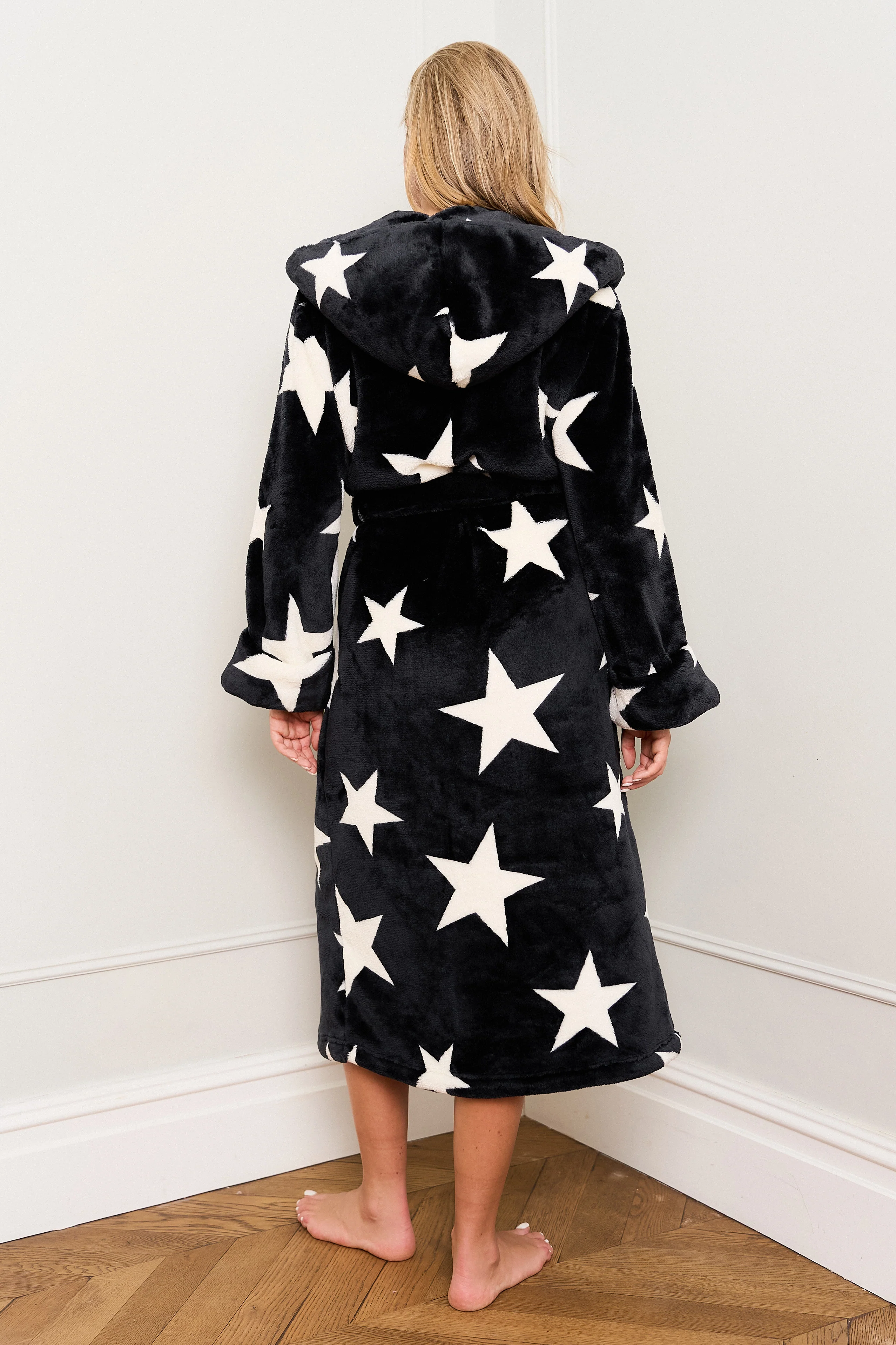 Black Star Print Dressing Gown - Image 9