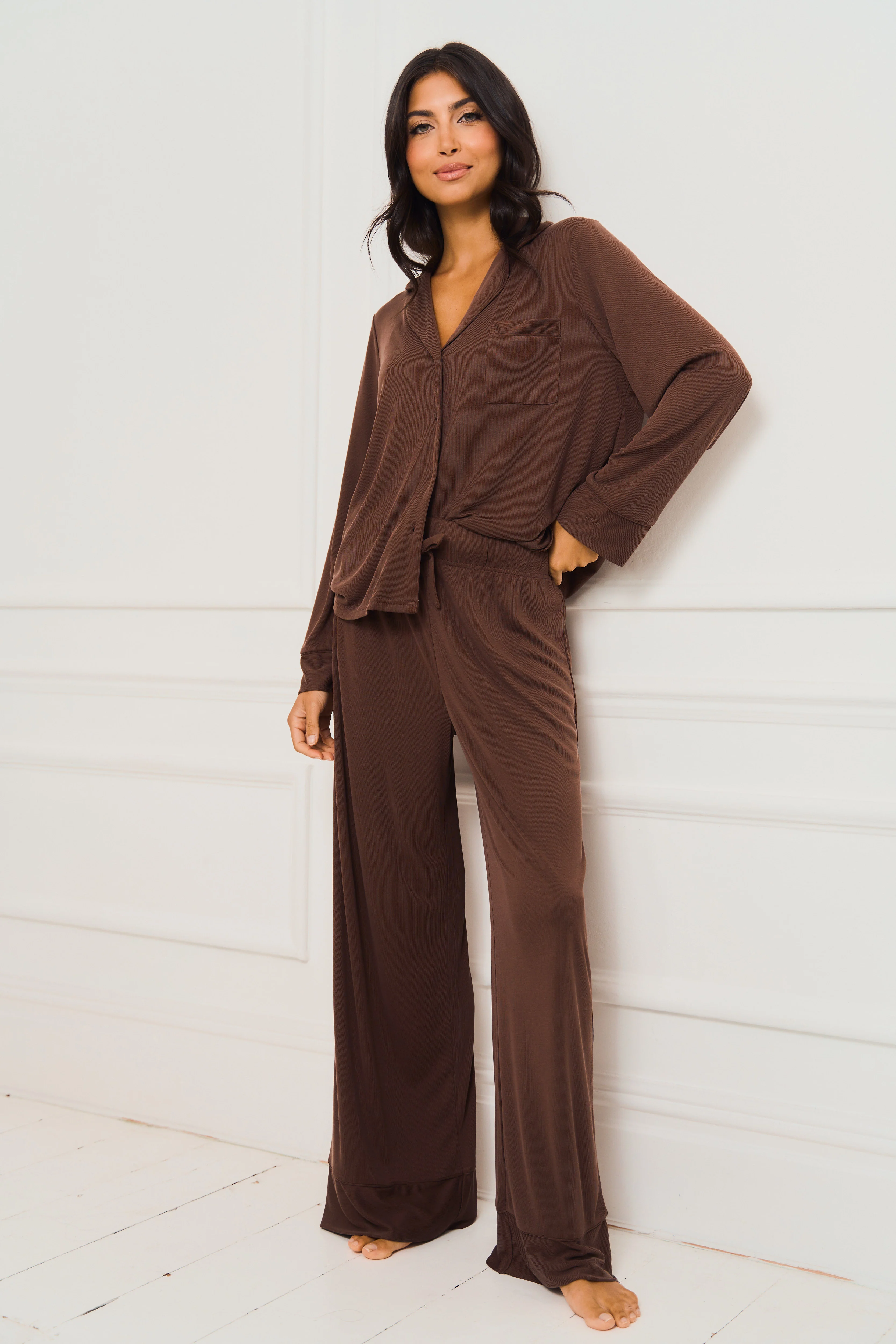 Brown Traditional PJ Set - Image 4