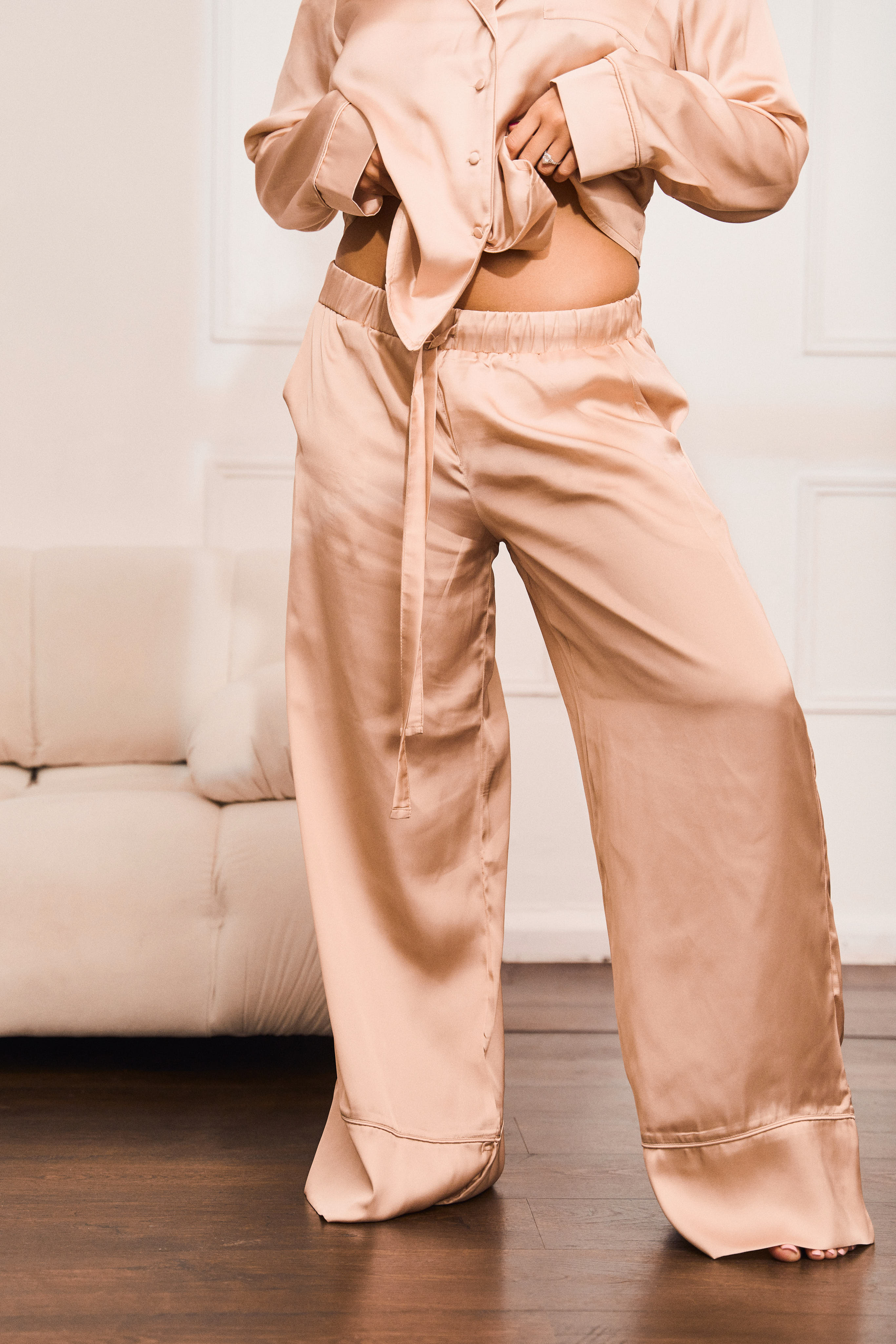 Gold Satin Pyjama Set - Image 6