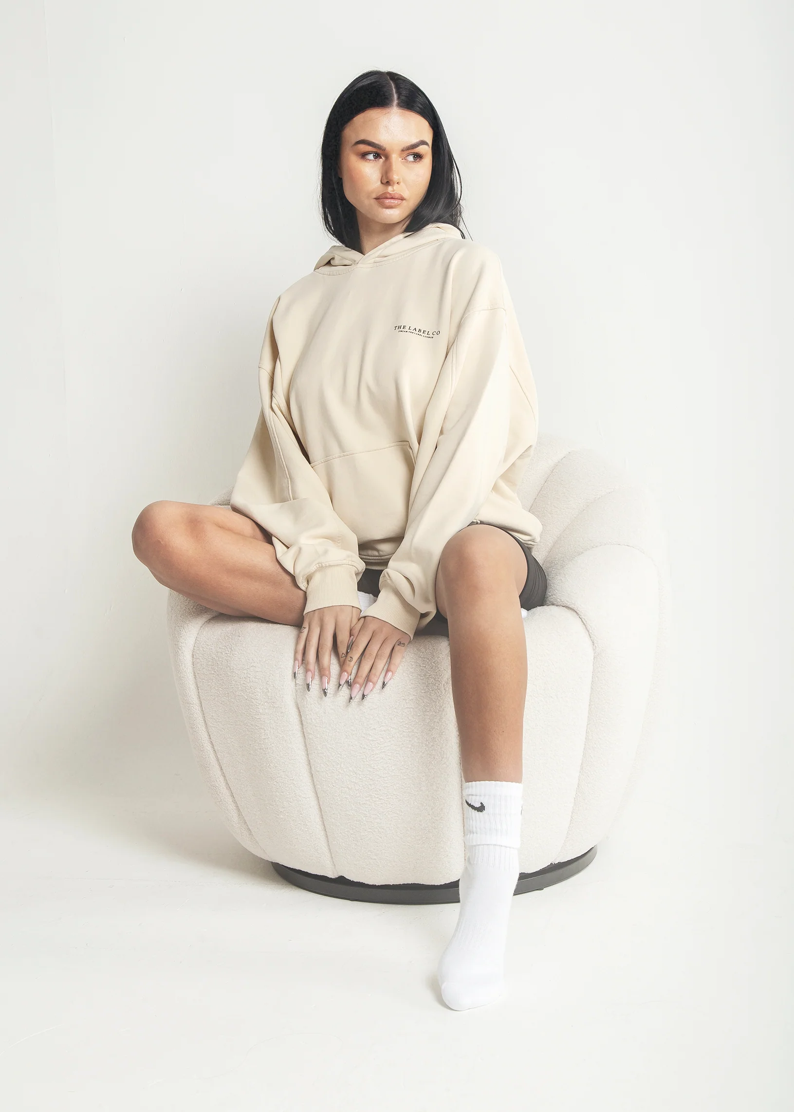 JimJamTheLabel Lounge Hoodie - Nude - Image 3