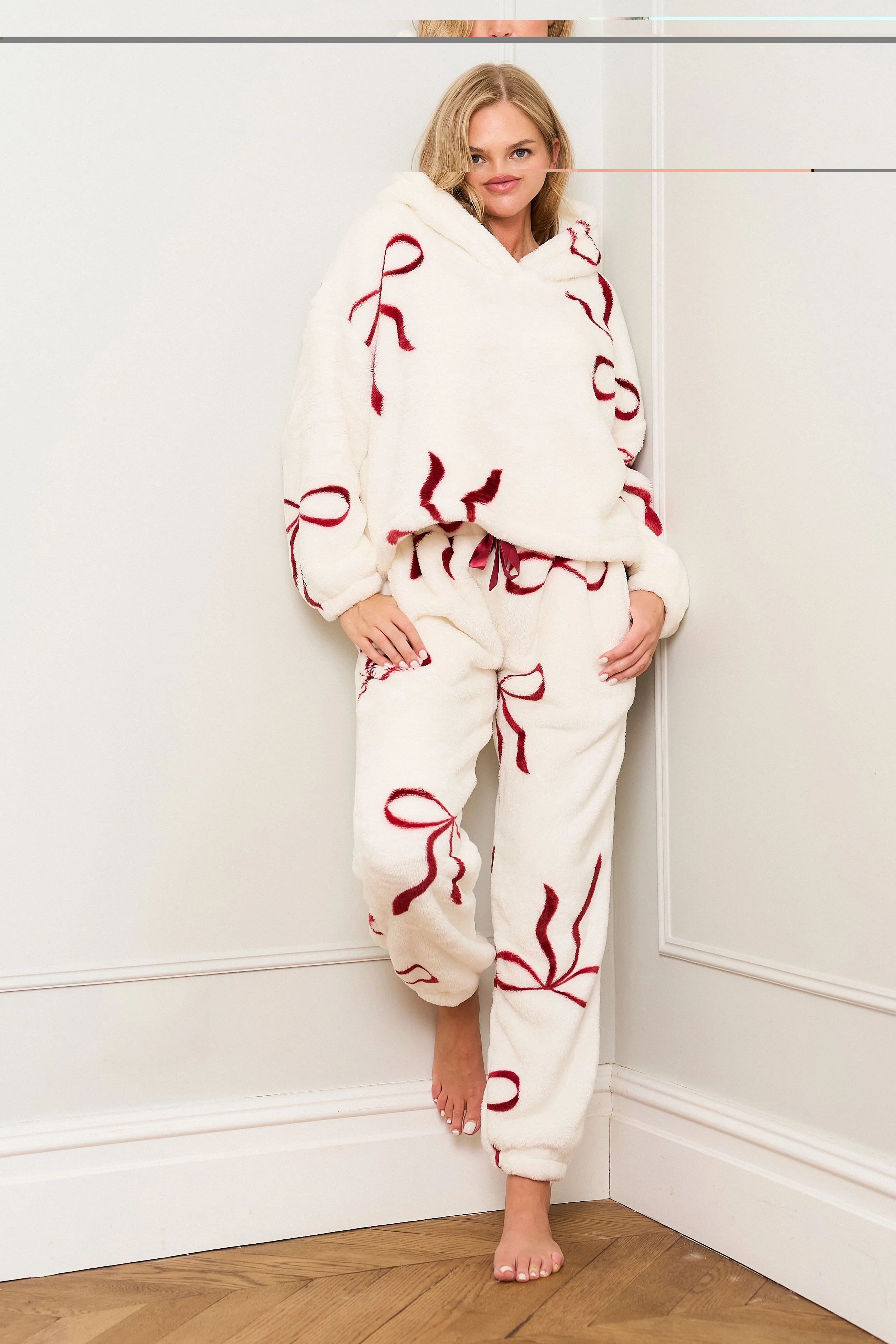 Multi Red Bow Print Twosie - Image 2