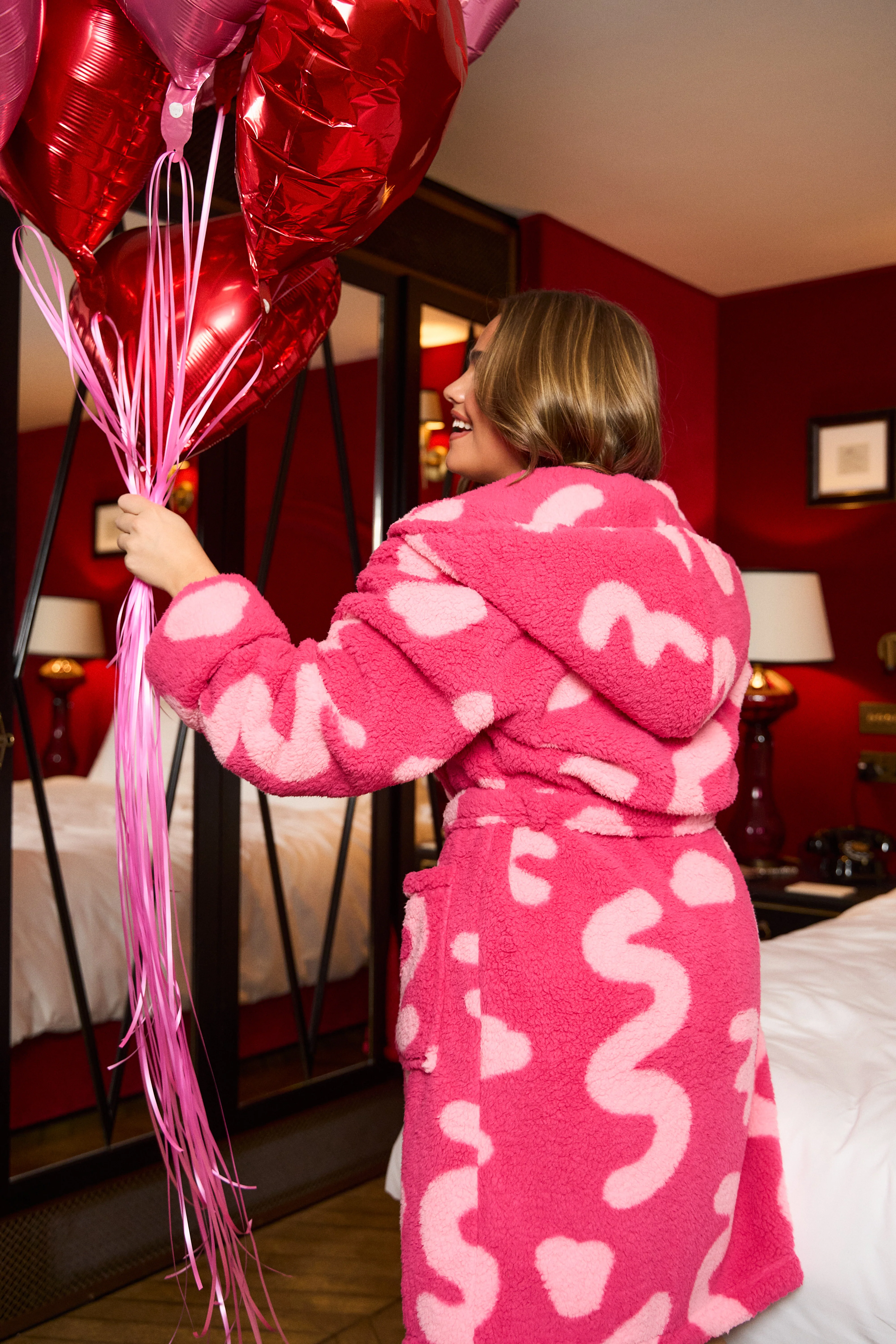 Pink Squiggle Dressing Gown - Image 8
